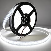 LEDENET LED Strip Lights Cold White 6500K 16.4ft/5M Double Row 2835 SMD 2400LEDs DC 24V Daylight Bright Dimmable Flexible LED Tape Light Waterproof IP67 Outdoor Lighting(No Adapter and Dimmer)