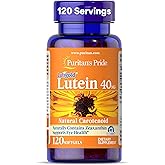 Puritan's Pride Premium Lutigold&trade; Lutein Carotenoid 40mg with Zeaxanthin | For Men and Women, Dietary Supplement for Eye Health Support, 8 Month Supply, 120 Easy-To-Swallow Softgels