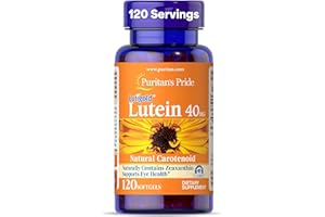 Puritan's Pride Premium Lutigold™ Lutein Carotenoid 40mg with Zeaxanthin for Men and Women, Dietary Supplement for Eye Health Support, 8 Month Supply, 120 Easy-to-Swallow Softgels
