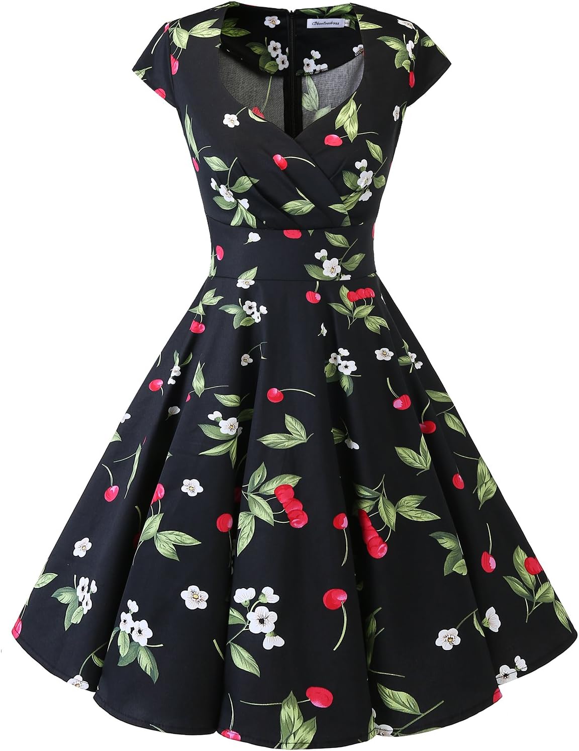 Women Short 1950s Retro Vintage Cocktail Party Swing Dresses