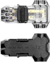 QWORK 12PCS Solderless T Tap Wire Connectors Quick Splice 20-22 AWG 0.35-0.5mm² view 4