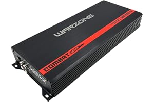 EMB Gravity Audio WC1500.1D Warzone 1500W True RMS Car Amplifier Class D Amp 1/2/4 Ohm Stable with Remote Sub Control with 1 Year Full Replacement Warranty Bundle