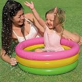 Intex John Adams Leisure 24 inch Sunset Glow Baby Pool Pink Yellow Green view 2