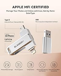 MFi Certified 256GB Flash Drive for iPhone Photo
