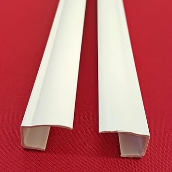 Easy-Shadow - 2 Stück Seitenschienen Länge 210 cm selbstklebend für Klemmfix-Rollos Verdunkelungsrollo - Führungsschiene aus 