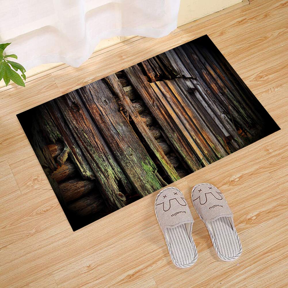 Amazon Com Aldecor Rustic Old Barn Wood Door Mat Indoor Outdoor