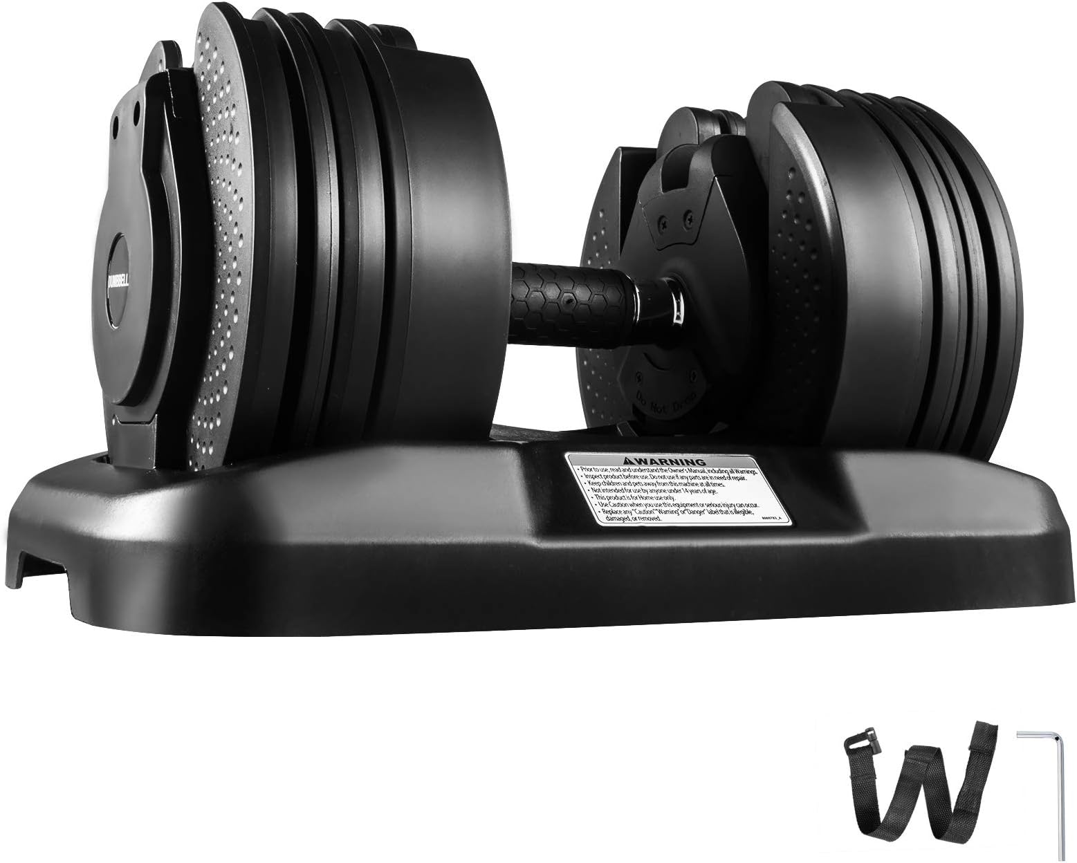 Lovshare Adjustable Dumbbell Series 52.5lbs and 90lbs Fitness Dumbbell Standard Adjustable Dumbbell with Handle and Weight Plate for Home Gym System- Building Muscle