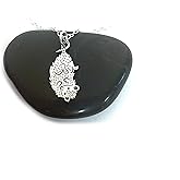 Sterling Silver Opossum Charm Necklace – 27x11mm Animal Pendant, 18 Inch Chain, Handmade Gift