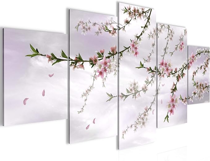 Amazon.de: Bilder Blumen Wandbild 200 x 100 cm Vlies - Leinwand Bild