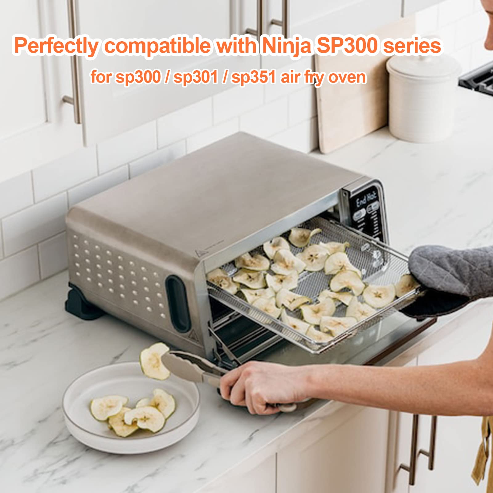 Air Fryer Oven Basket, Original Replacement Baking Trays for NINJA SP300 SP301 SP351 Foodi Digital Air Fryer Oven, Mesh Basket, Ideal Accessories for Air Frying and Dehydrating