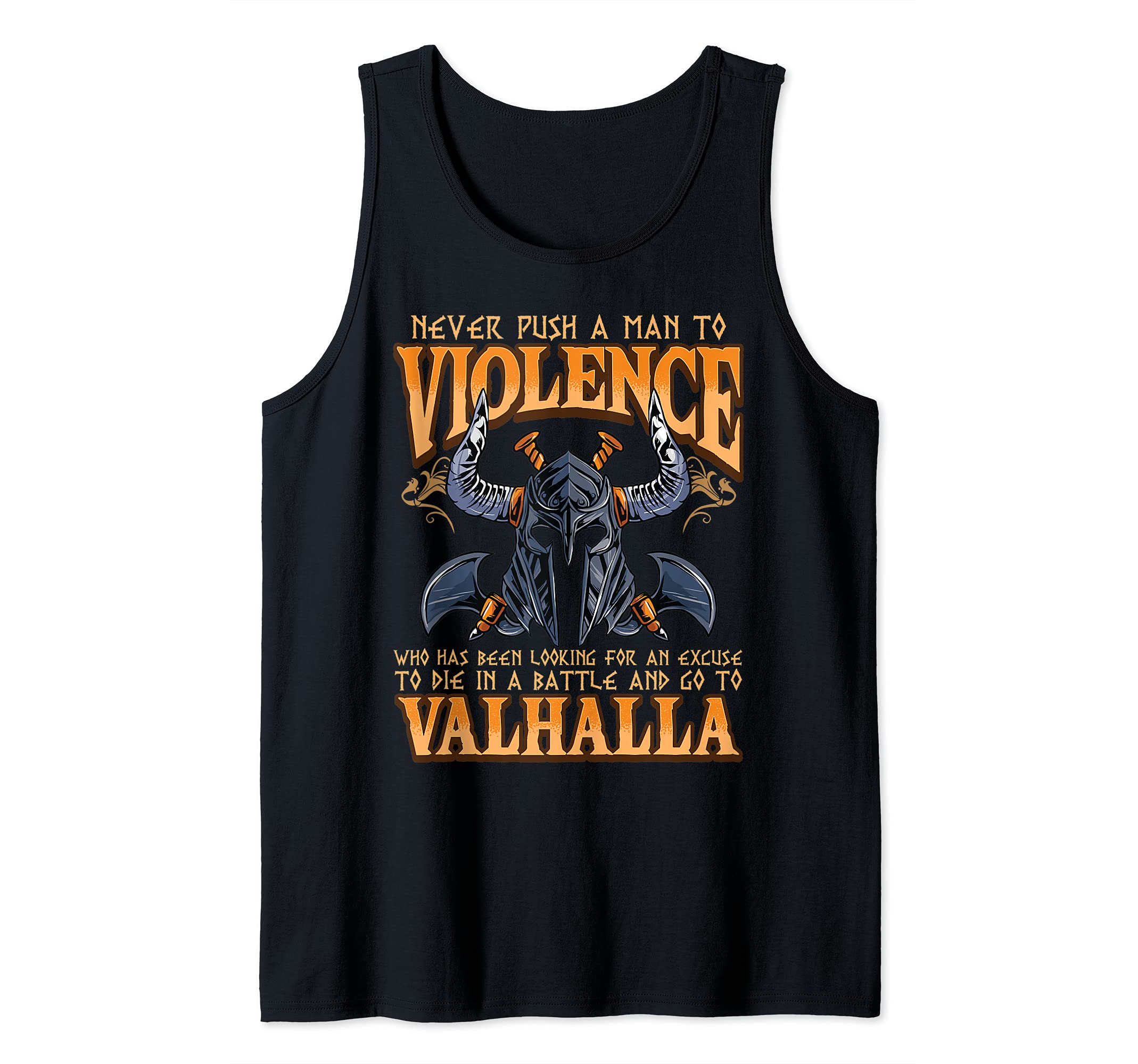 Viking Pagan Norse Mythology Victory Or Valhalla Tank Top