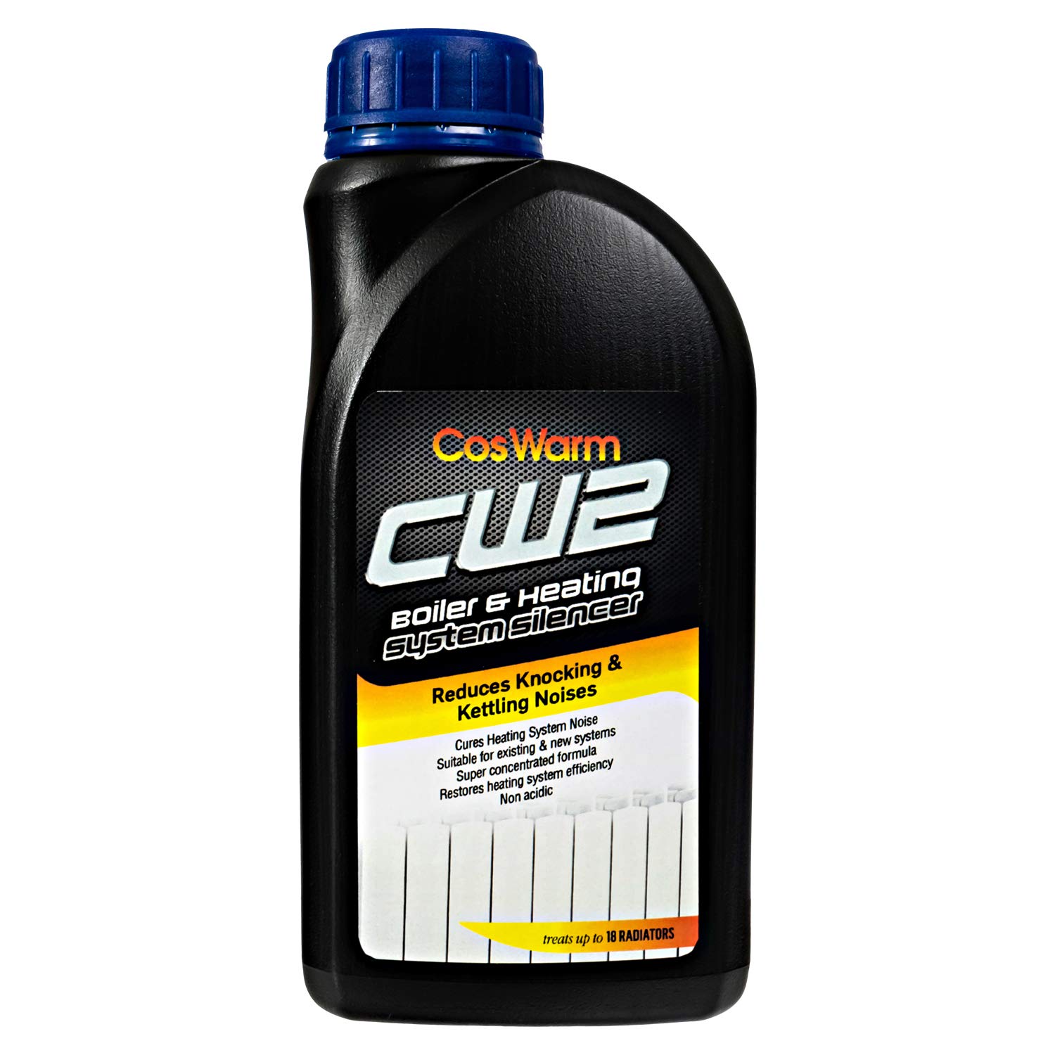 CosWarm CW2 Central Heating System & Boiler Silencer – Treats Up to 18 Radiators - Radiator Noise Reducer – Reduces Boiler Noise - Underfloor heating