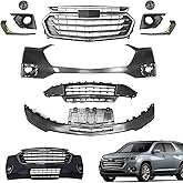Complete Front Bumper Grille Set Compatible with 2018-2021 Chevy Traverse