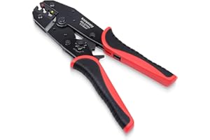 Knoweasy Crimping Tool for Heat Shrink Connectors, Wire Crimper for Insulated Nylon and Wire Connectors