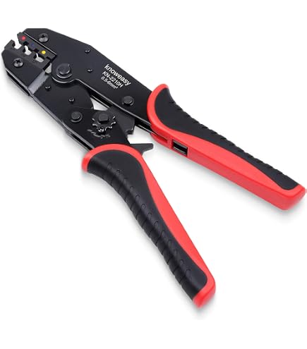 MSD Ignition Wire Crimping Tool - Interchangeable Jaws, Ratchet Action, For Spark Plug Wires