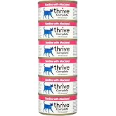 thrive Complete 100% Natural Multiple Flavors Food for Cats (6 Packs, Sardine and Mackerel)