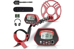 PALLIPARTNERS Metal Detectors for Adults Waterproof - Professional Higher Accuracy Gold Detector with LCD Display，5 Mode，Advanced DSP Chip 12" Coil Metal Detectors - R3040