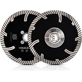 Casaverde 5" Diamond Granite Blade with Removable 5/8-11 Thread | Turbo Rim with Protection Teeth,for Excellent cutting Speed &amp; Free of Chipping,for Granite,Marble,Engineered Stone