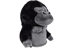 CRAFTSMAN GOLF Driver Headcover Funny Golf Headcover Animal Golf Club Head Covers Gorilla Design Black Plush Golfing Gifts for Men Women Golfer Fits up to 460CC Driver Head