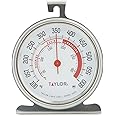 Taylor Precision Products 5932 Large Dial Kitchen Cooking Oven Thermometer, 3.25 Inch Dial, Stainless Steel