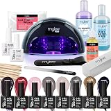 MYLEE The Full Works Gel Nail Kit 8x MyGel Colors LED Lamp PRO