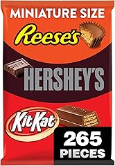 HERSHEY'S, KIT KAT and REESE'S Assorted Milk Chocolate, Valentine's Day Candy Variety Bag, 80.39 oz (265 Pieces)