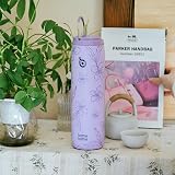 BOTTLE BOTTLE 32 oz Insulated Stainless Steel Bottle with Straw Purple Bloom view 2