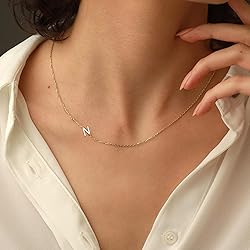 LuckFairy Initial Necklaces for Women