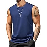 COOFANDY Men's Tank Top Cotton Workout Sleeveless Muscle T Shirts Casual Summer Tank Shirts