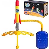 AIUAZA Rocket Launcher for Kids - 2 Rockets - Outdoor Fun Toy Gift for Boys & Girls - Soft Foam Blaster Set Soars Up to 100 Feet - Ages 3 & Up