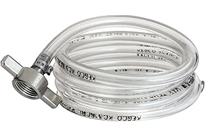 Beverage Factory BLA316-5 1 X 5 ' of 3/16" I. D Beer Line Assembly with Wingnut