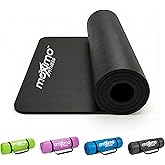 Maximo Fitness Yoga Mat - Multipurpose Exercise Mat for Men, Women and Kids, Ideal Non Slip Workout Mats for Yoga, Pilates, Gym Exercise with Carrying Strap