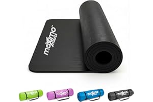 Maximo Fitness Yoga Mat - Multipurpose Exercise Mat for Men, Women and Kids, Ideal Non Slip Workout Mats for Yoga, Pilates, Gym Exercise with Carrying Strap