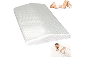 EVEME Lumbar Support Pillow for Sleeping Memory Foam Pillow for Back Pain Relief,Side, Back,Legs,Stomach Sleepers,Waist Support Cushion Pregnant Woman Hip Knee Spine Alignment Sciatic Nerve