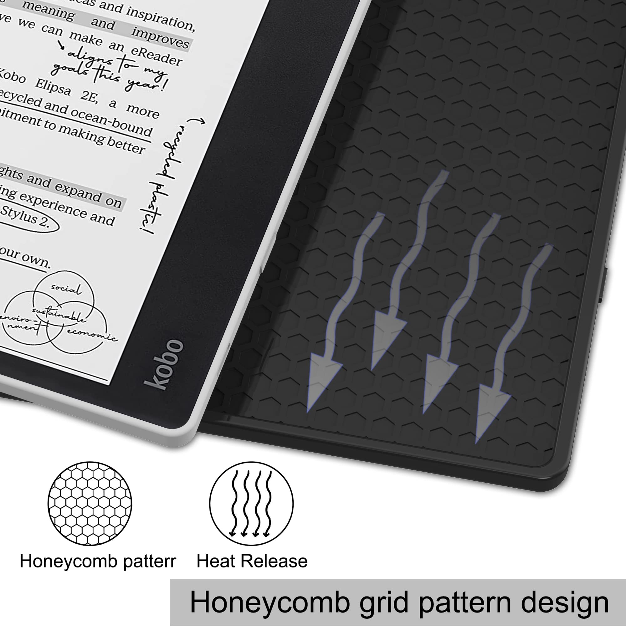 Kobo Cover Kobo Libra H2O Case, ACcolor The Thinnest And Lightest