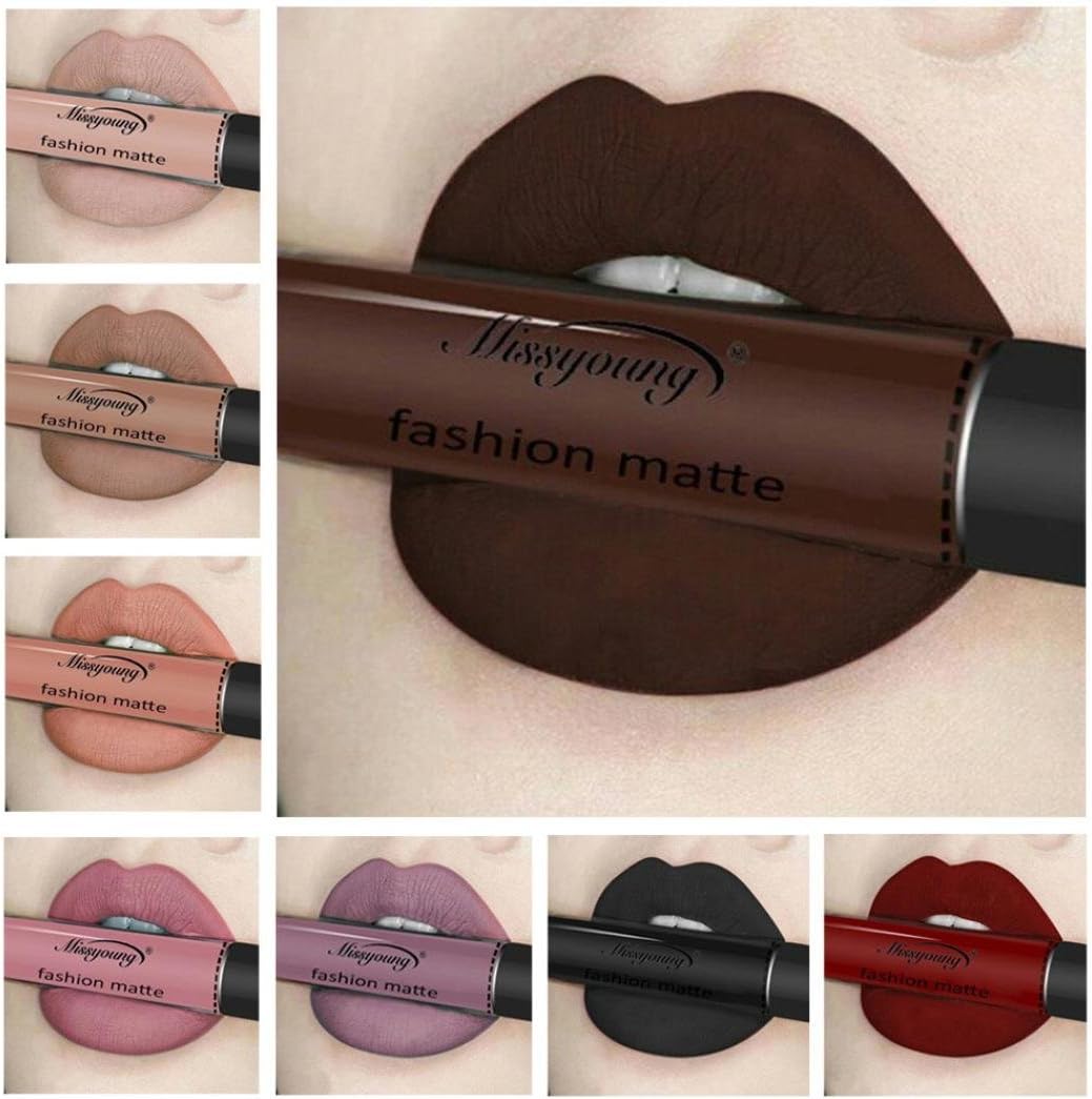 Outtop Halloween Waterproof Matte Liquid Lipstick All Day Lipcolor 9 Color Set (1#A)