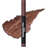 MCoBeauty Eyeshadow Stick - Chocolate - Creamy Matte Eye Crayon with Built-In Sharpener - Multi-Use Cream Eye Shadow Stick & Eyeliner, Highly Pigmented Blendable Vegan Eye Makeup