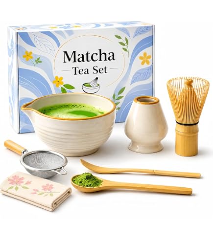 Amazon.com: ARTFLY Matcha Set 7 Pcs, Japanese Matcha Kit for