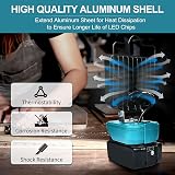 FYJUL Cordless LED Work Light for Makita 18V LXT Battery 48W 5400LM view 4