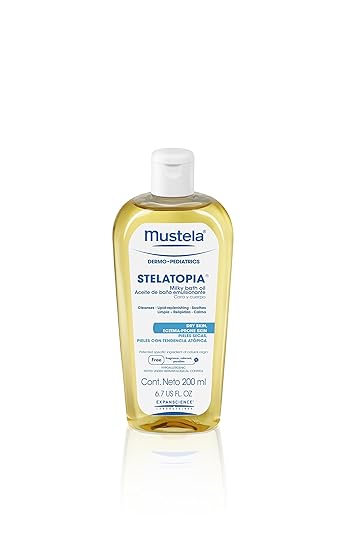 mustela milky bath oil