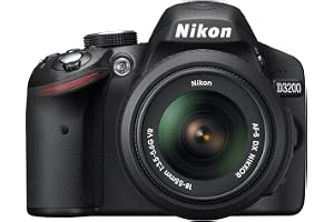 Nikon D3200 24.2 MP CMOS Digital SLR with 18-55mm f/3.5-5.6 Auto Focus-S DX VR NIKKOR Zoom Lens (Black) (OLD MODEL)