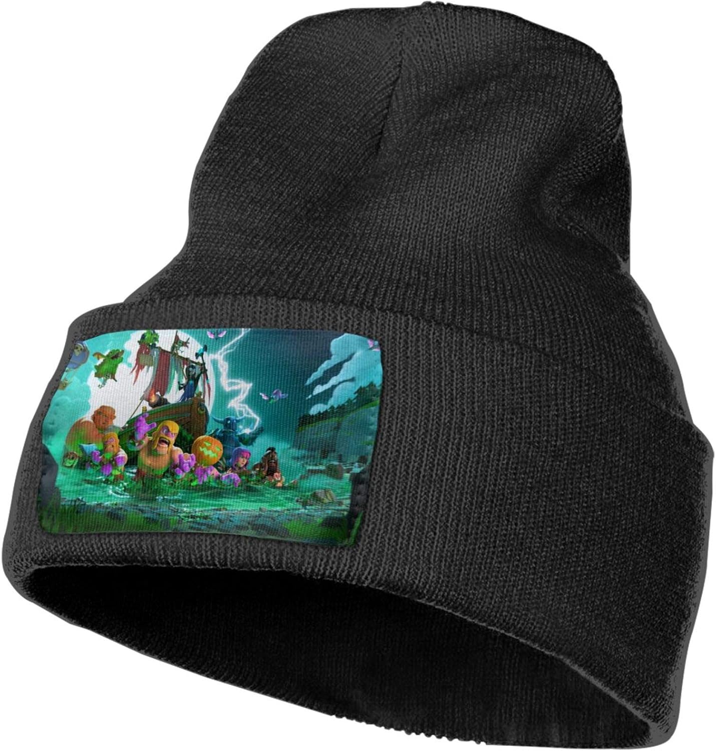 Clash Games Clans Halloween Beanie Knit Hat Stretchy Cap Acrylic Hat Gift for Men Women at