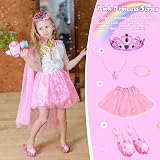 MELAND Princess Dress Up Shoes 3 Set Girls Crown Skirt Toy Gift view 2