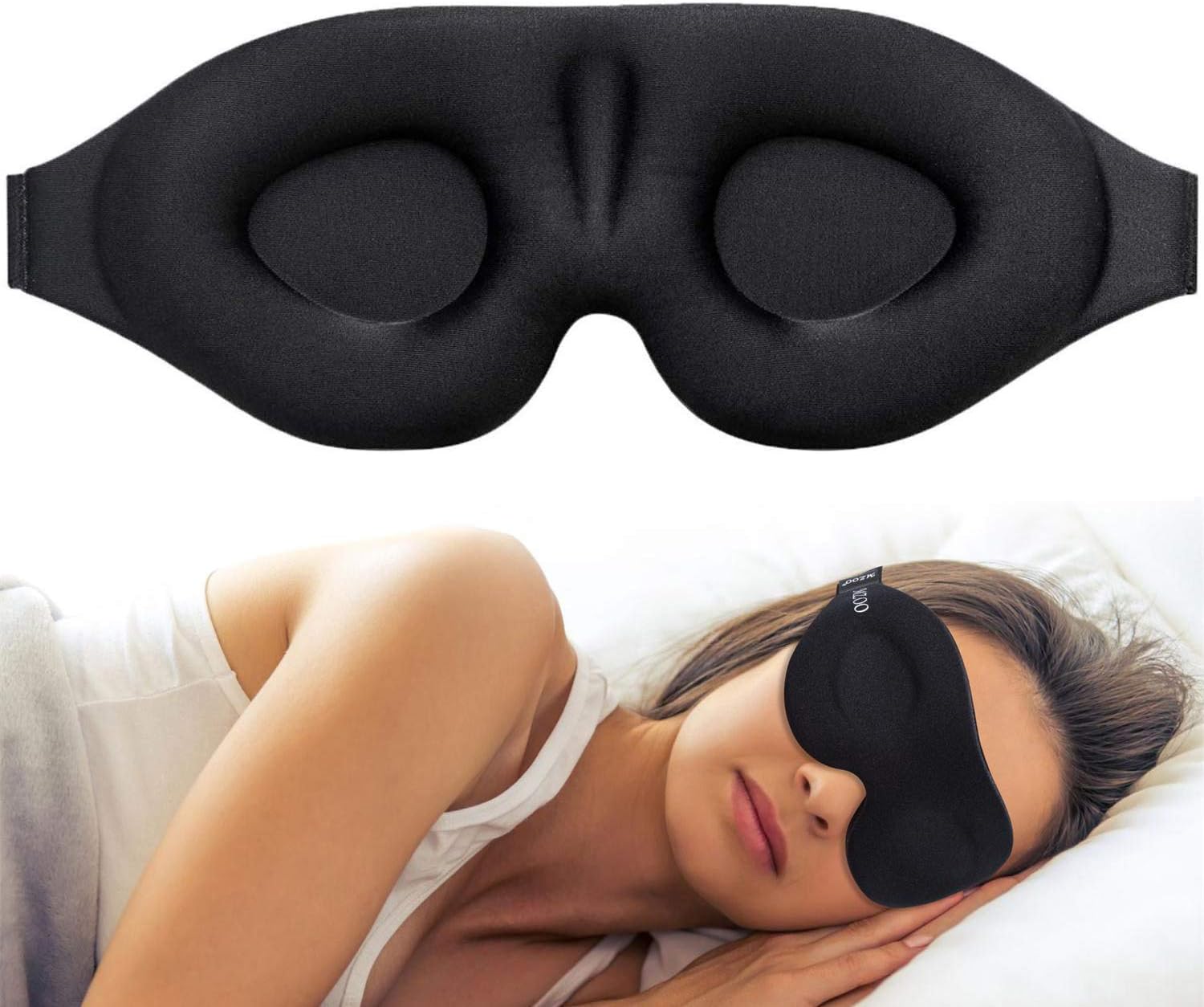 Sleep Mask for Women Men, Eye mask for Sleeping 3D Contoured Cup Blindfold, Concave Molded Night Sleep Mask, Block Out Light, Eye Pillow Soft Comfort Eye Shade Cover for Yoga Meditation: Health & Personal Care