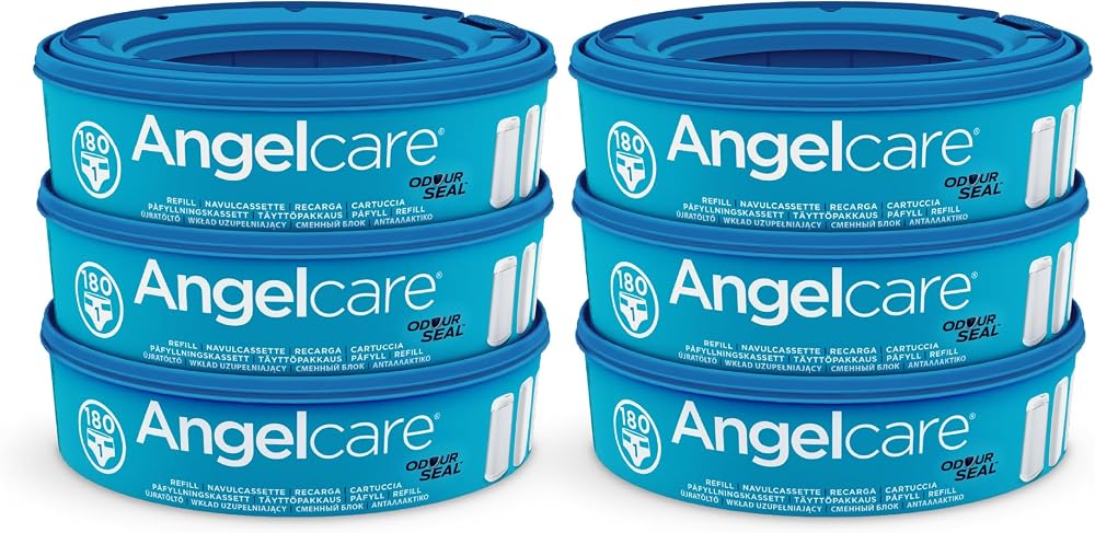 Angelcare Round Refill 6 Pack for Original Nappy Disposal System
