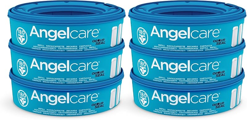 Angelcare Round Refill 6 Pack for Original Nappy Disposal System