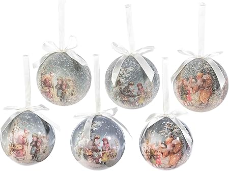 Palline Di Natale Decoupage Con Foto.Ideapiu Scat 14 Palline Natalizie Decoupage Lisce E Effetto Frozen Amazon It Casa E Cucina