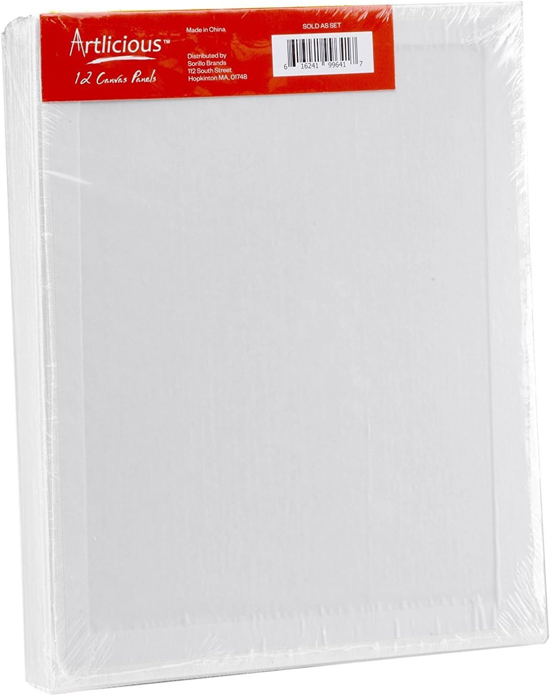 Artlicious - 30 Classroom Value Pack - 8x10 Primed Canvas Panel Boards