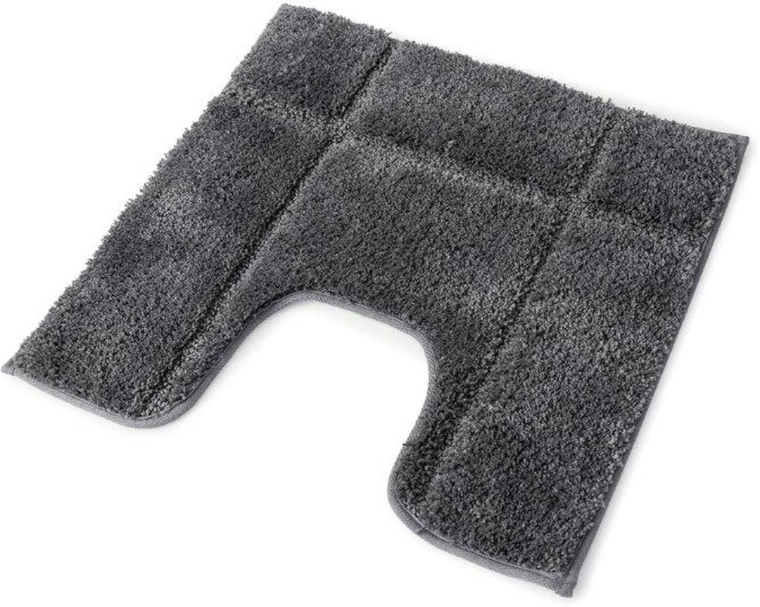 Orla Microfibre Full Rubber Backed Pedestal Mat 50cm x 50cm (Slate