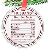 Christmas Ornament for Husband- Funny Husband Keepsake from Wife- Christmas Decorations